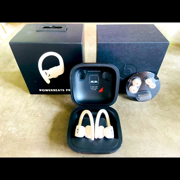 WHITE Beats by Dre Powerbeats Pro Totally Wireless Bluetooth Earphones - Picture 1 of 8